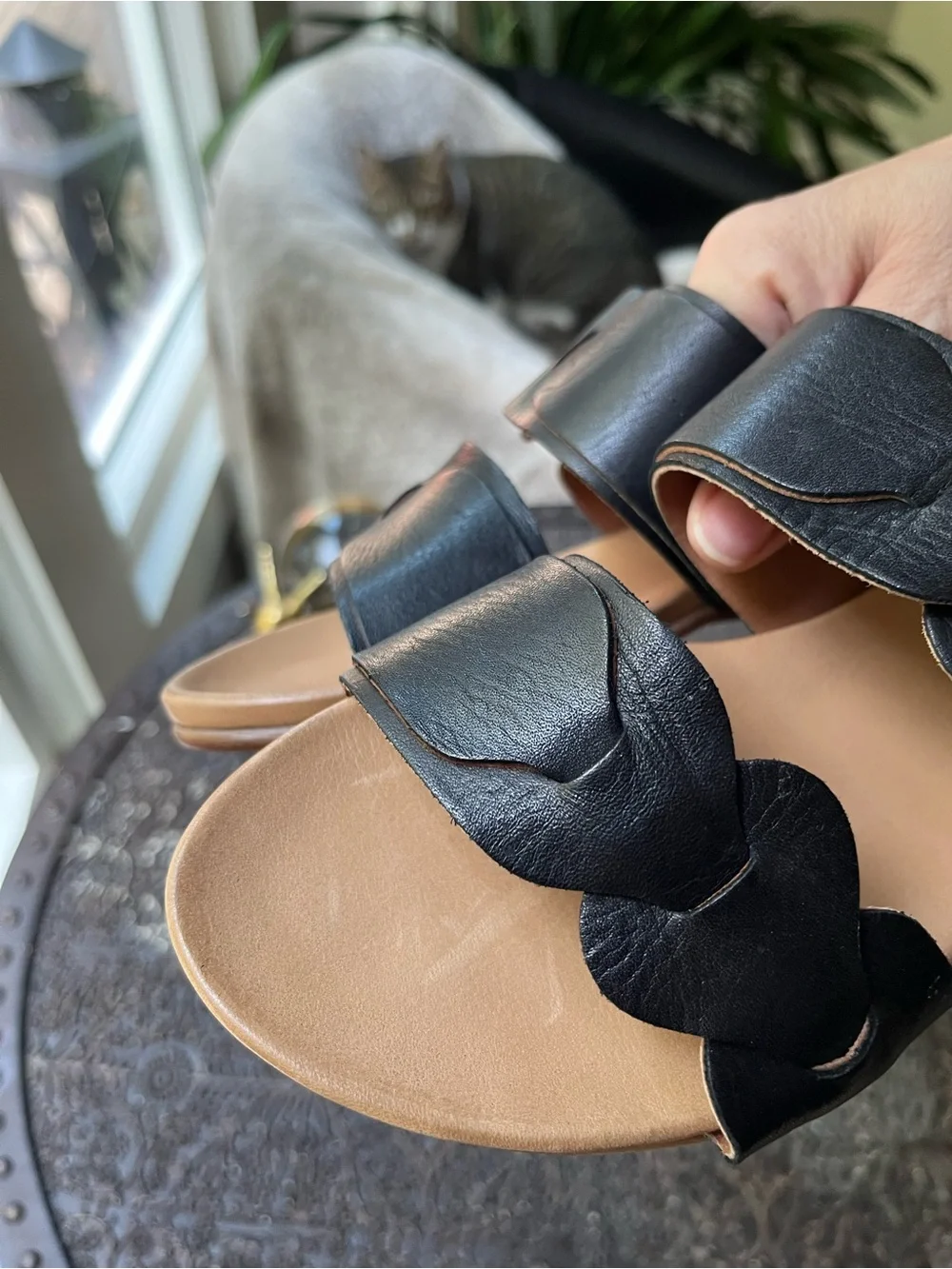 NEW MIZ MOOZ APHRODITE BLACK SANDALS 6
